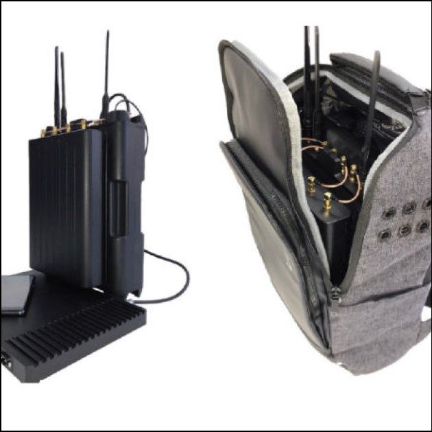 Security equipment including SMS Broadcasters and IMSI catchers for military, government and security businesses.